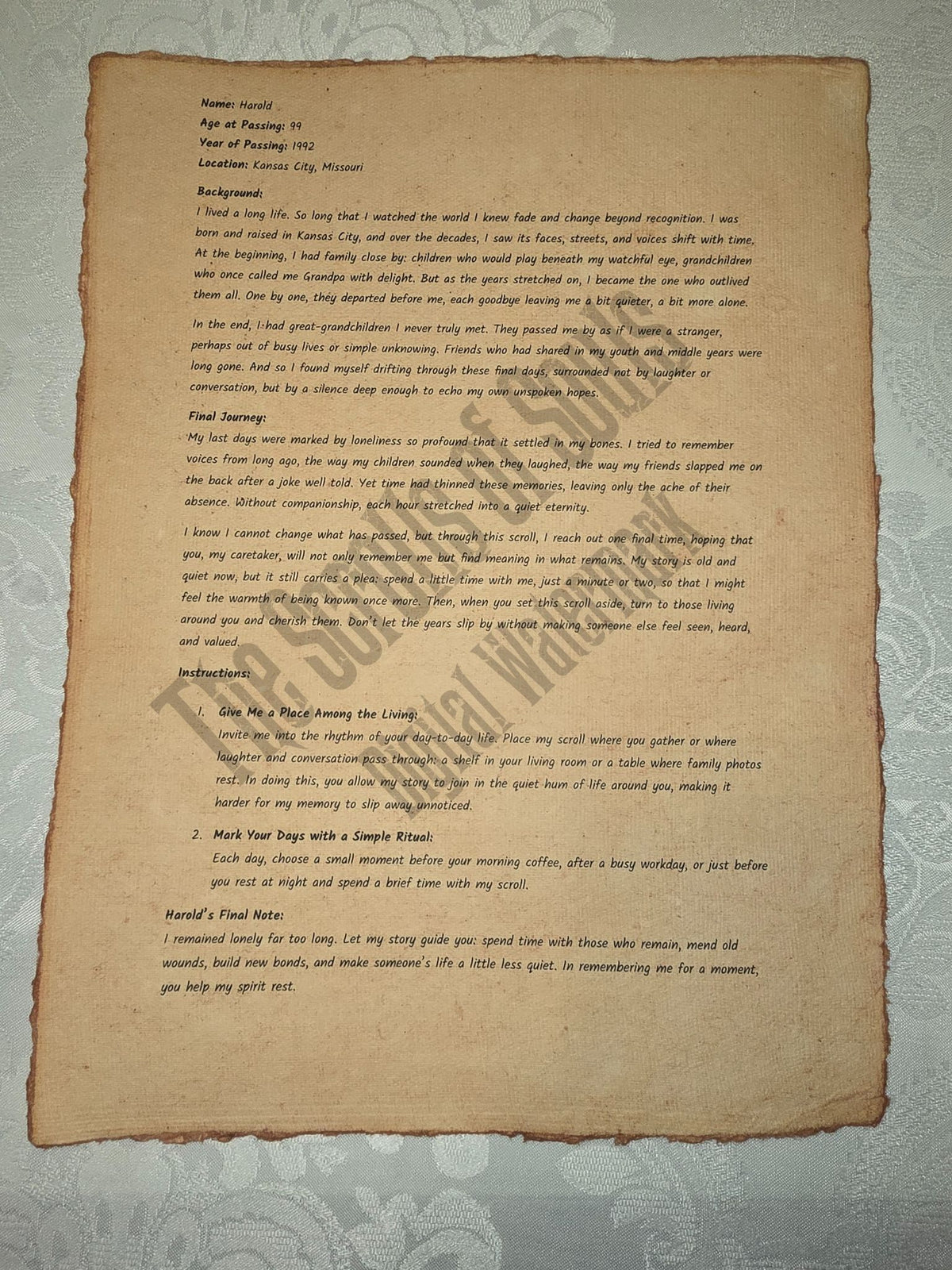 Harold - The Scrolls of Souls