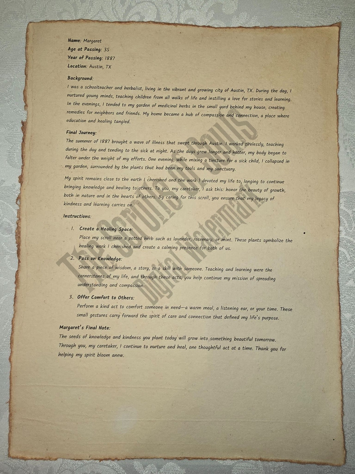 Margaret - The Scrolls of Souls