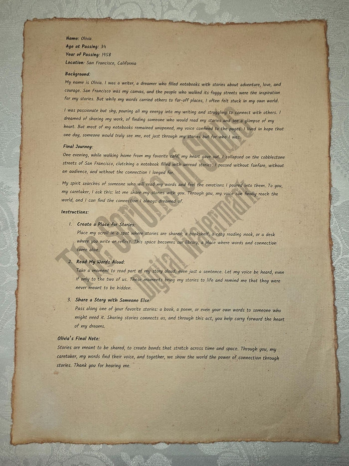 Olivia - The Scrolls of Souls