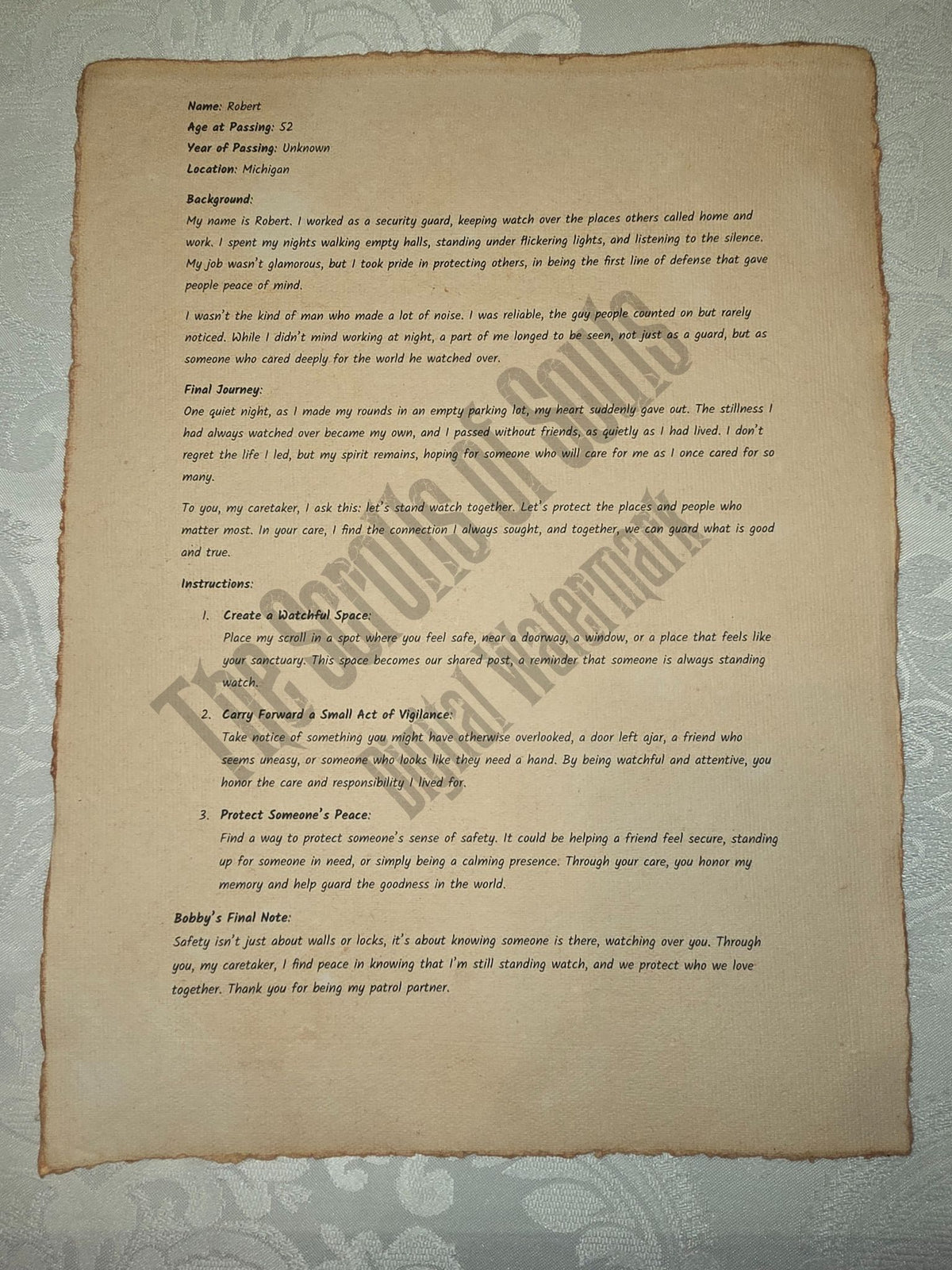 Robert - The Scrolls of Souls