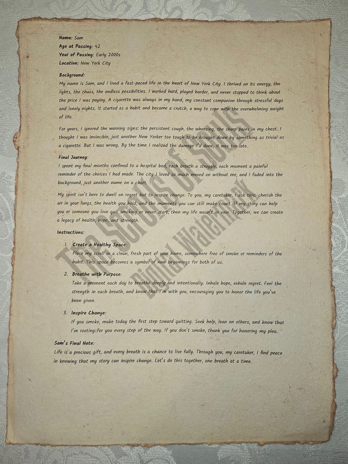 Sam - The Scrolls of Souls