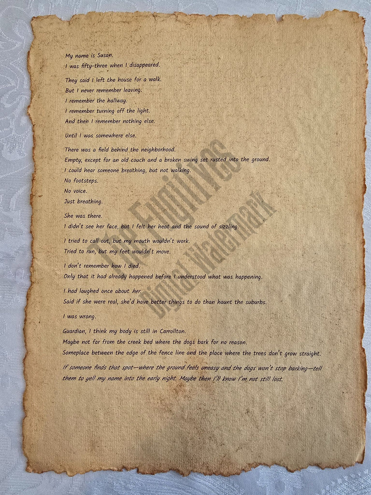 Susan - The Fugitives