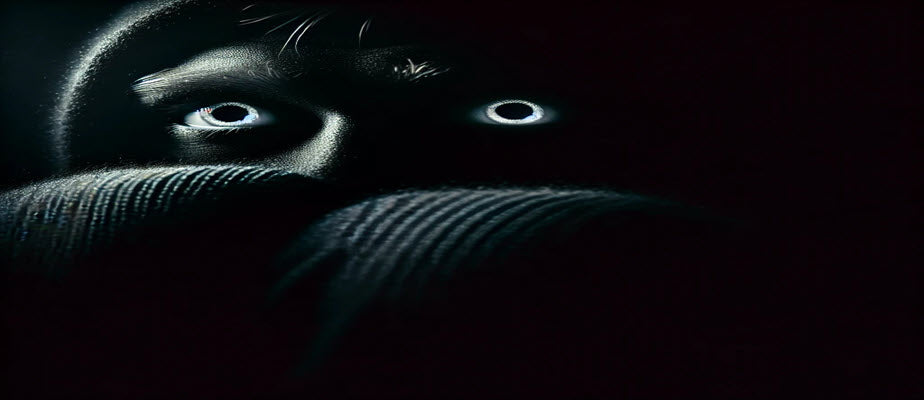 The Fugitives—hiding in the shadows, their eyes reveal what words cannot. A moment from Candle Face Chronicles, brought to you by Branching Plot Books.
