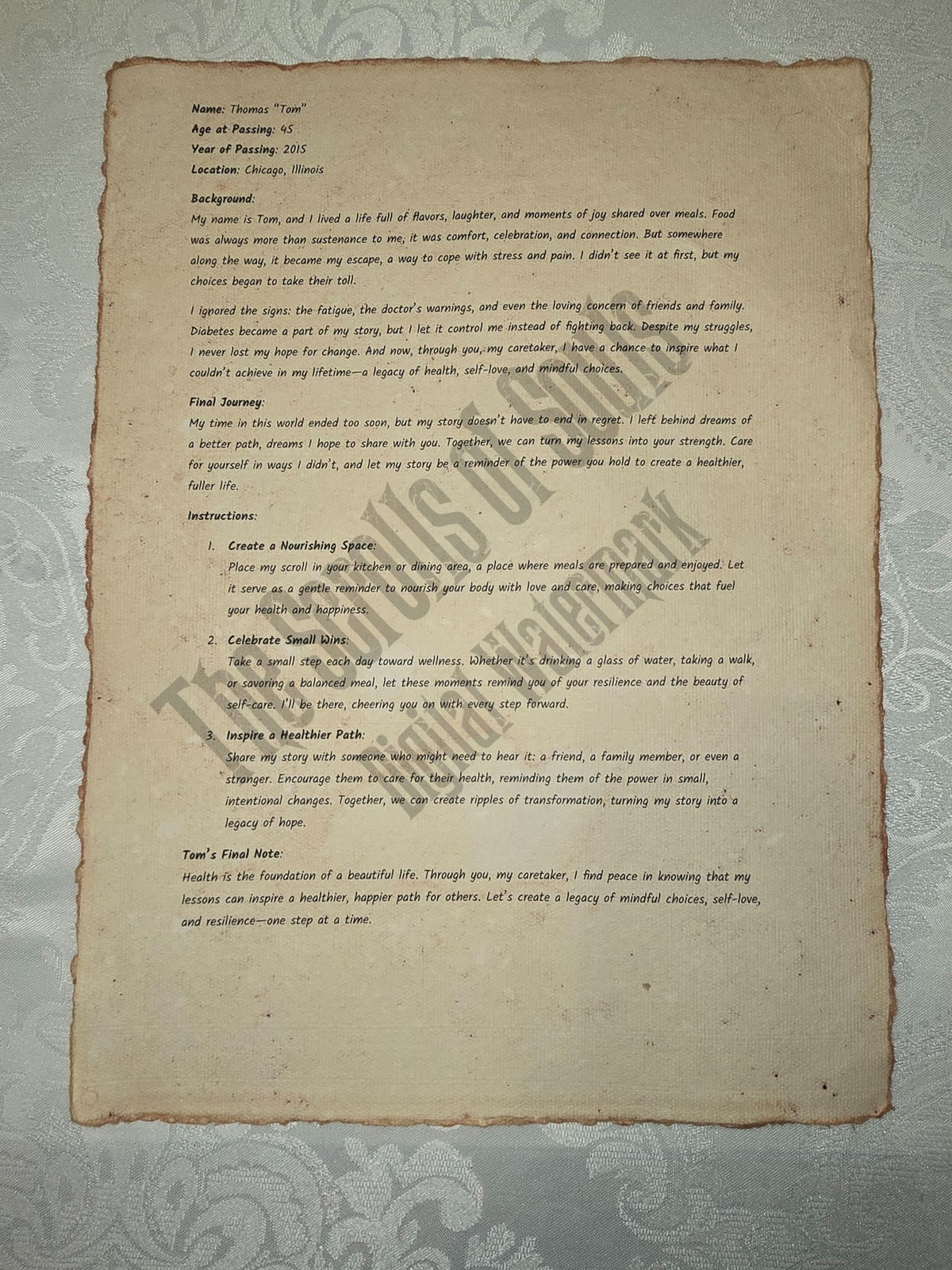 Tom - The Scrolls of Souls