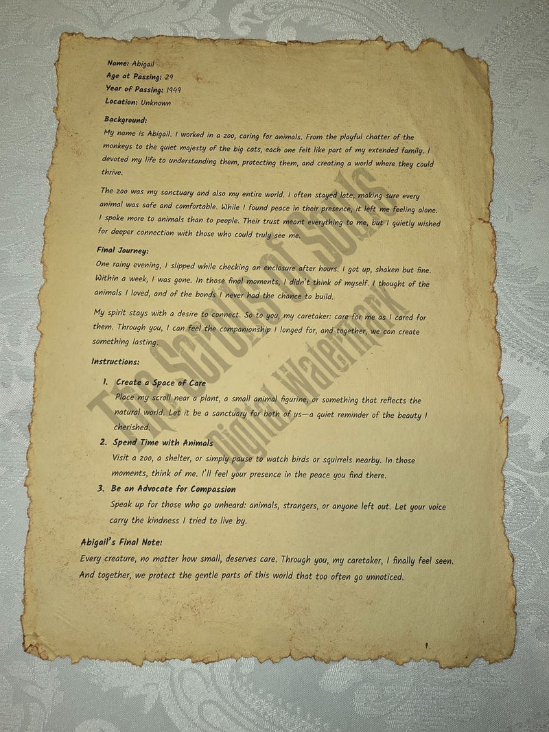 Abrigail's scroll. Part of Branching Plot Books.